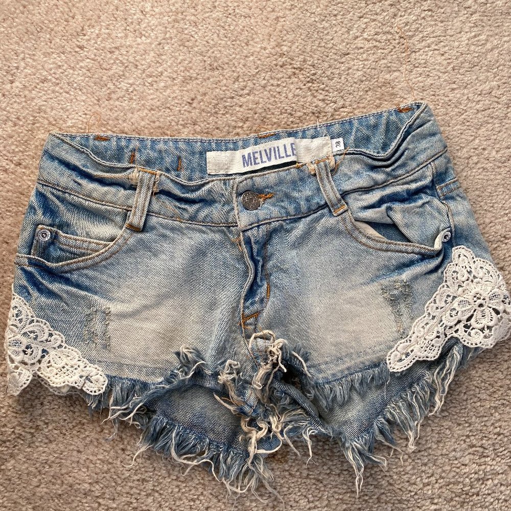 Brandy Melville Light Blue Short Shorts